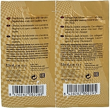Haarpflegeset - Salerm Linea Oro Protein (Shampoo 10ml + Haarspülung 10ml) — Foto N2