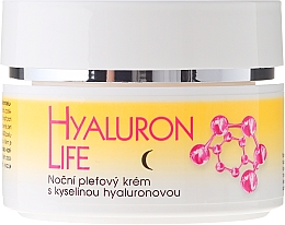 Feuchtigkeitsspendende Anti-Falten Nachtcreme mit Hyaluronsäure - Bione Cosmetics Hyaluron Life Night Cream With Hyaluronic Acid — Bild N2