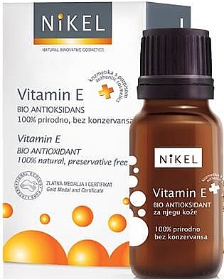 Natürliches Vitamin E in kaltgepresstem Jojoba und Passionsblumenöl für Gesicht - Nikel Vitamin E Bio Antioxidant — Bild N1