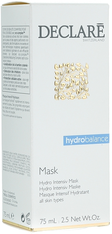 Intensiv feuchtigkeitsspendende Gesichtsmaske - Declare Hydro Intensive Mask — Bild N1