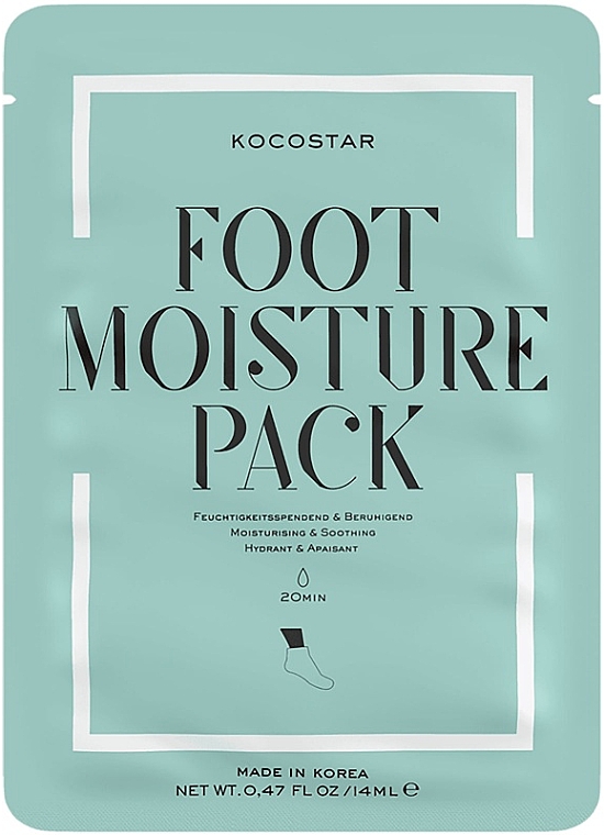 Fußmaske-Sockenpack mit Pflanzenextrakten für trockene, raue und müde Füße - Kocostar Foot Moisture Pack — Bild N1