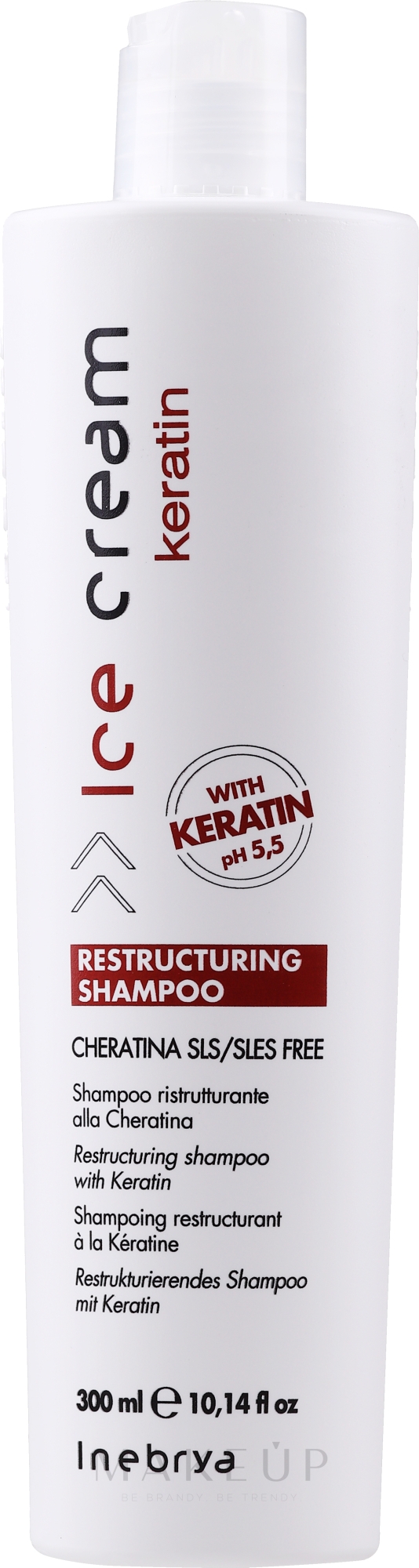 Restrukturierendes Shampoo mit Keratin - Inebrya Ice Cream Keratin Restructuring Shampoo  — Bild 300 ml