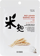 Düfte, Parfümerie und Kosmetik Tuchmaske für das Gesicht mit Reiskleie-Extrakt - Mitomo Rice Leaven Essence Mask