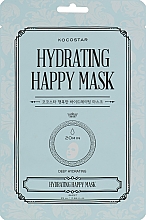 Düfte, Parfümerie und Kosmetik Intensiv feuchtigkeitsspendende Tuchmaske für das Gesicht mit Hyaluronsäure, Ceramiden und pflanzlichen Extrakten - Kocostar Hydrating Happy Mask