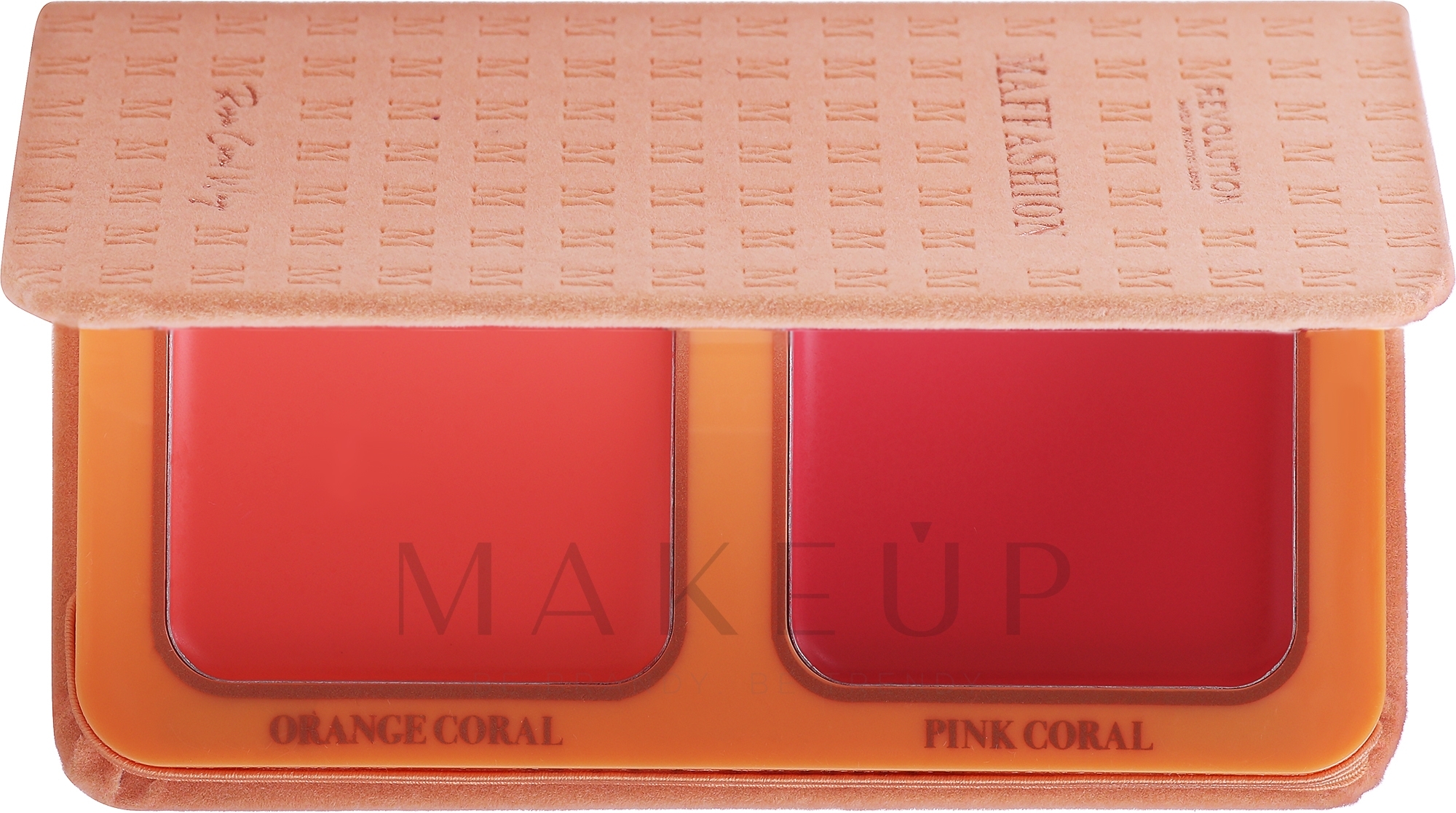 Gesichtsrouge - Makeup Revolution x Maffashion Rosa Coral Way Cream Blush Duo — Bild 2 x 4.2 g