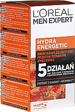 Feuchtigkeitsspendende Gesichts- und Halslotion für Männer - L'Oreal Paris Men Expert Hydra Energetic Daily Anti-Fatigue Moisturising — Bild N1