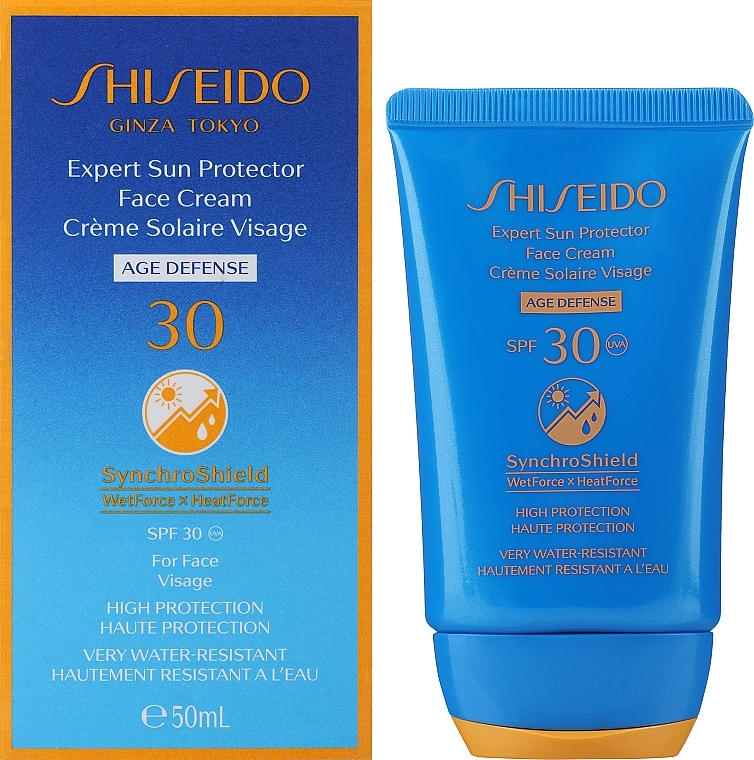 Sonnenschutzcreme für das Gesicht SPF 30 - Shiseido Expert Sun Protection Face Cream SPF30 — Bild N2