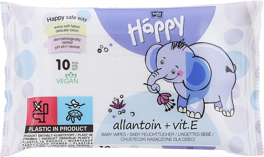 Feuchttücher mit Vitamin E - Bella Baby Happy Vit E & Allantoin — Bild N1