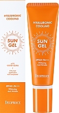 Düfte, Parfümerie und Kosmetik Kühlendes und feuchtigkeitsspendendes Sonnenschutzgel für das Gesicht mit Hyaluronsäure und Eukalyptusextrakt SPF 50+ - Deoproce Hyaluronic Cooling Sun Gel