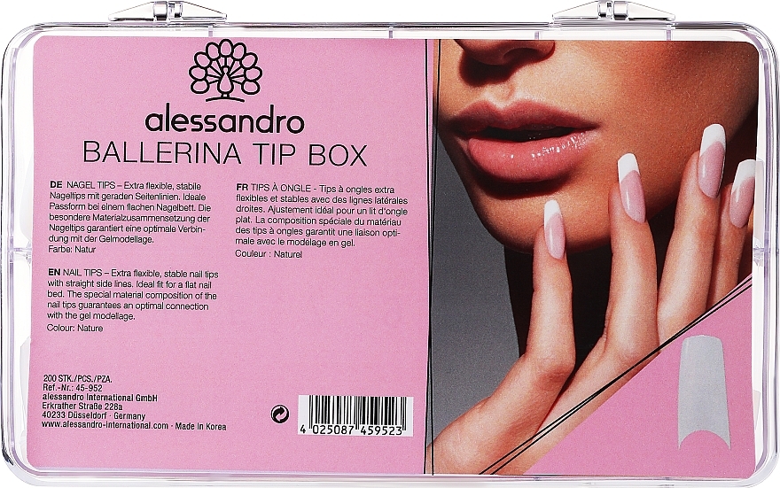 Tips zur Nagelverlängerung - Alessandro International Nagel-Tips Ballerina Tip Box  — Bild N1