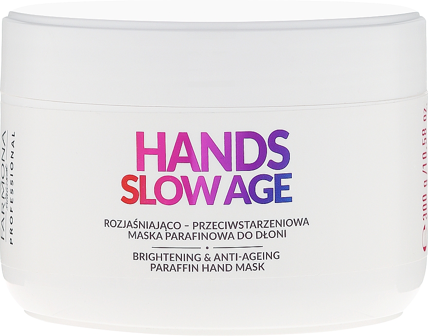 Aufhellende Anti-Aging Handmaske mit Paraffin gegen Pigmentflecken - Farmona Professional Hands Slow Age Brightening And Anti-ageing Paraffin Hand Mask — Bild N1