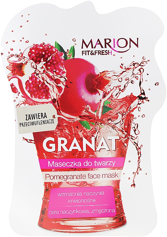 Gesichts- und Halsmaske mit Granatapfel - Marion Fit & Fresh Pomegranate Face Mask