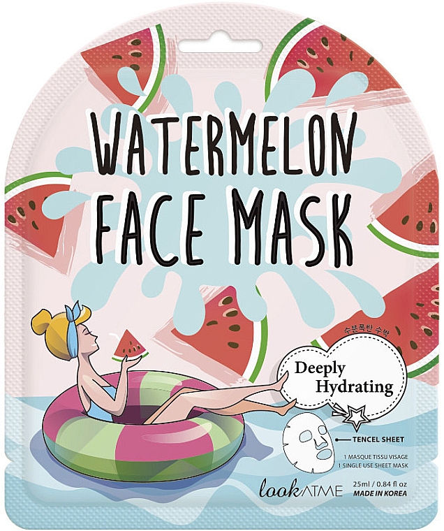 Tuchmaske für das Gesicht mit Wassermelonenextrakt - Look At Me Watermelon Face Mask — Bild N1