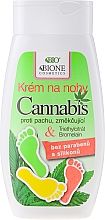 Entspannende Fußcreme mit Hanföl - Bione Cosmetics Cannabis Foot Cream With Triethyl Citrate And Bromelain — Bild N1