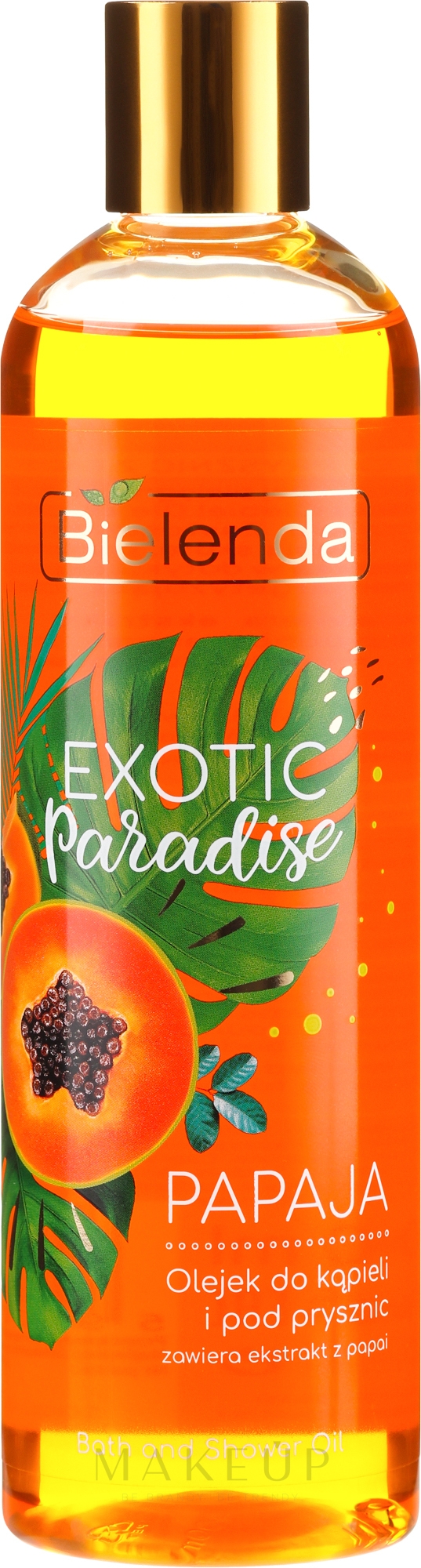 Bade- und Duschöl mit Papaya - Bielenda Exotic Paradise Bath & Shower Oil — Bild 400 ml