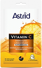 Düfte, Parfümerie und Kosmetik Aufhellende Tuchmaske für das Gesicht mit Vitamin-C - Astrid Vitamin C Energizing And Brightening Textile Mask