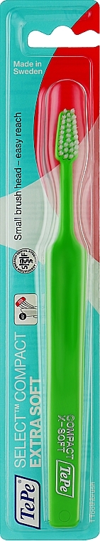 Zahnbürste extra weich grün - TePe Compact X-Soft Toothbrush — Bild N1