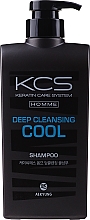 Düfte, Parfümerie und Kosmetik Feuchtigkeitsspendendes und kühlendes Haarshampoo für Männer - KCS Homme Deep Cleansing Cool Shampoo
