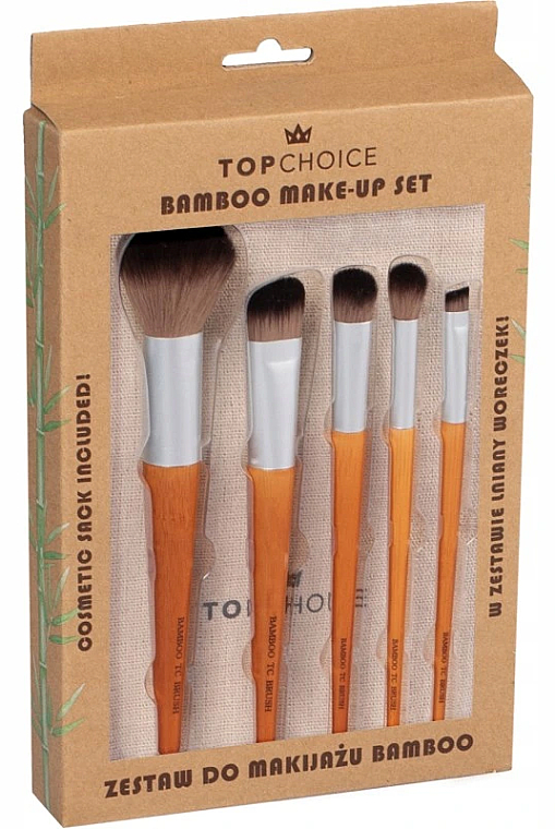 Make-up Pinselset 37474 5 St. - Top Choice Bamboo Make Up Set — Bild N1