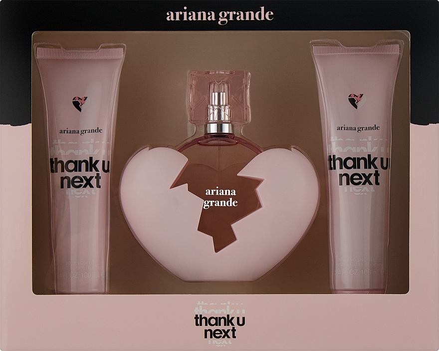 Ariana Grande Thank U, Next - Duftset (Eau de Parfum 100ml + Körperlotion 100ml + Duschgel 100ml) — Bild N1