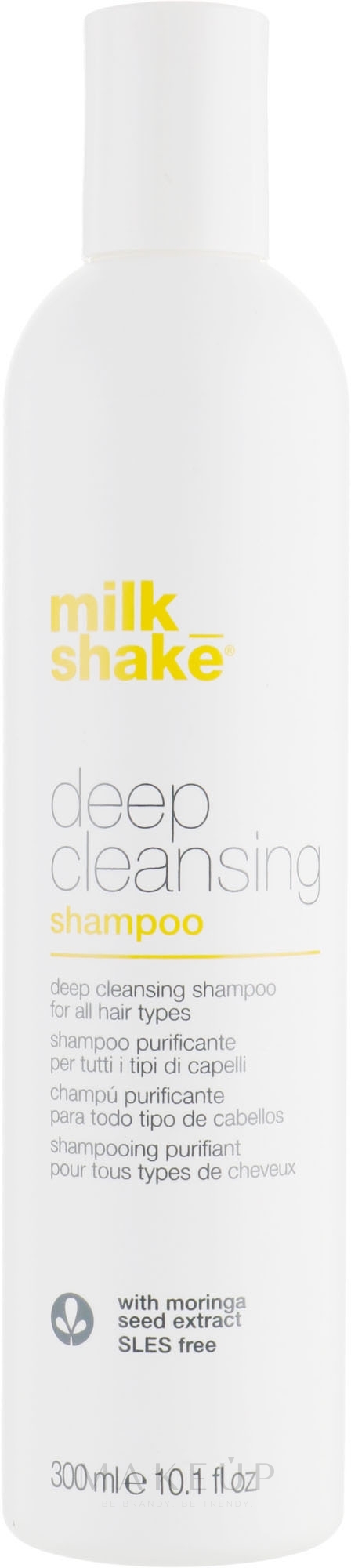 Shampoo für alle Haartypen mit Moringasamenextrakt - Milk Shake Deep Cleansing Shampoo — Foto 300 ml