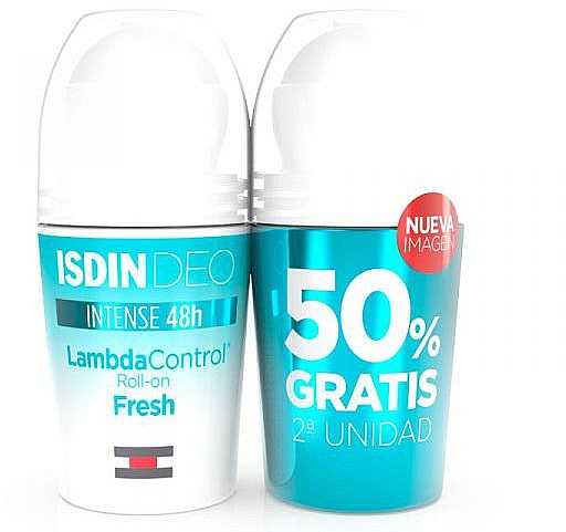 Set - Isdin Lambda Control Deodorant Roll On (deo/2x50ml) — Bild N1