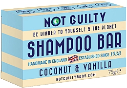 Düfte, Parfümerie und Kosmetik Festes Haarshampoo Kokosnuss und Vanille - Not Guilty Shampoo Bar Coconut & Vanilla