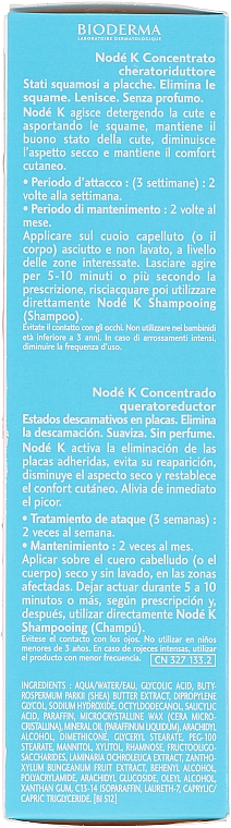 Anti-Schuppen Creme-Kur für Kopfhaut und Körper mit Glykolsäure - Bioderma Node K Emulsion — Bild N3