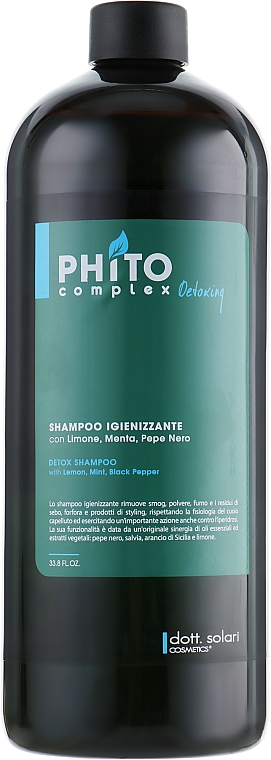 Detox-Shampoo - Dott. Solari Phito Complex Sanitizer Detoxing Shampoo — Bild N3