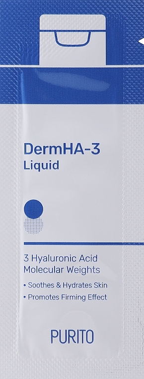 GESCHENK! Feuchtigkeitsspendendes Tonikum mit Hyaluronsäure - Purito DermHA-3 Liquid (Probe)  — Bild N1