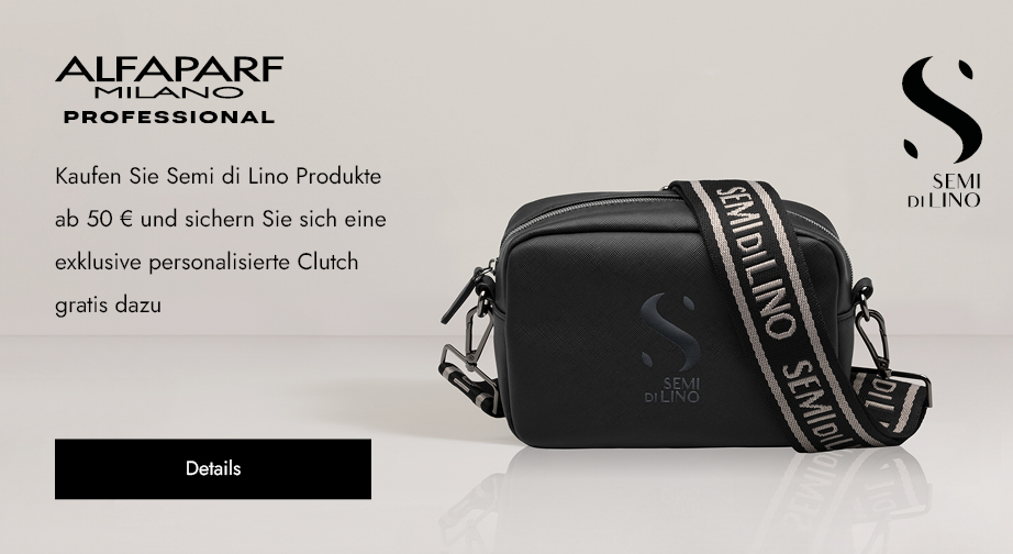 Beim Kauf von Semi di Lino Produkten ab 50 € erhalten Sie eine exklusive personalisierte Clutch geschenkt.
