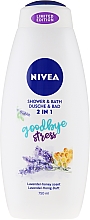 Düfte, Parfümerie und Kosmetik Pflegedusche und seidiges Cremebad 2in1mit Lavendel-Honig-Duft - Nivea Goodbye Stress Body Wash Limited Edition