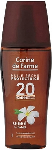 Sonnenschutz-Trockenkörperöl - Corine De Farme Dry Oil Protect & Tan Spray Spf 20 — Bild N1