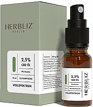 Düfte, Parfümerie und Kosmetik Mundspray Olivenfrische 2,5% - Herbliz CBD Olive Fresh Oil Mouth Spray 2,5%