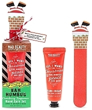Düfte, Parfümerie und Kosmetik Set - Mad Beauty The Naughty List Bah Humbug Hand Care Set (Handcreme 30ml + Nagelfeile) 