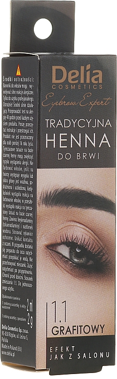 Henna für Augenbrauen - Delia Hanna Traditional — Foto N1