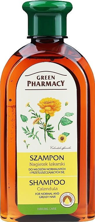 Shampoo für normales und fettiges Haar mit Ringelblume - Green Pharmacy — Foto N1