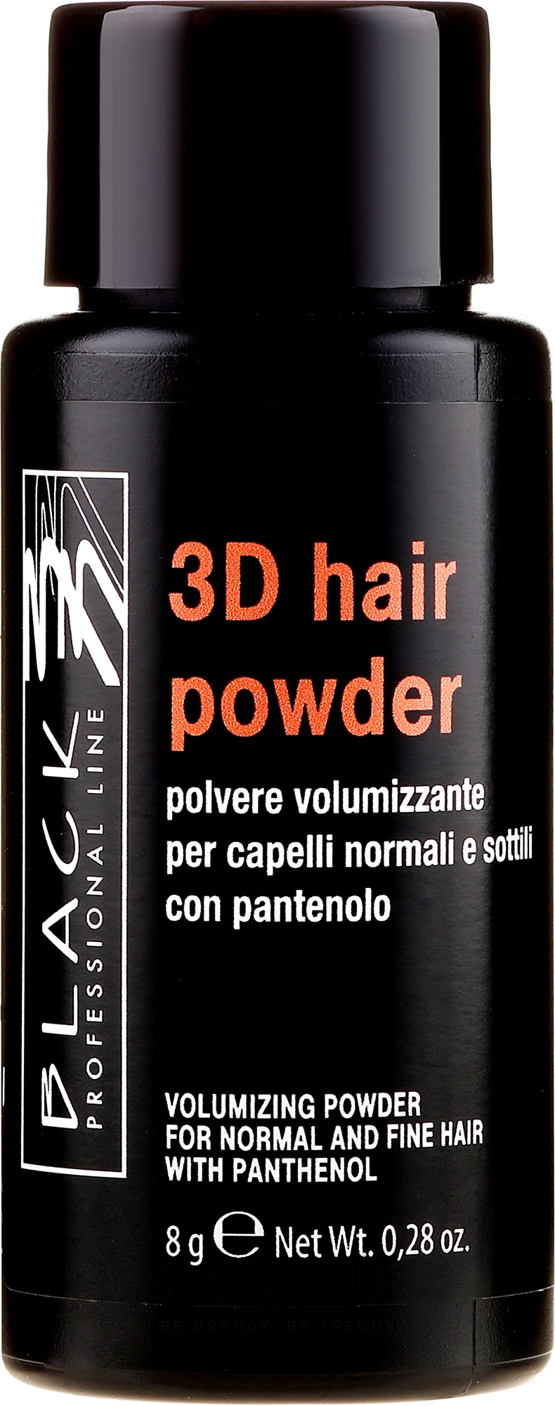 Haarpuder für mehr Volumen - Black Professional Line 3D Hair Powder — Bild 8 g