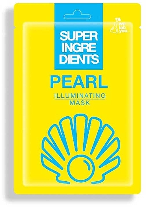 Tuchmaske für das Gesicht mit Perlenextrakt - We Lab You Super Ingredients Pearl Illuminating Mask — Bild N1