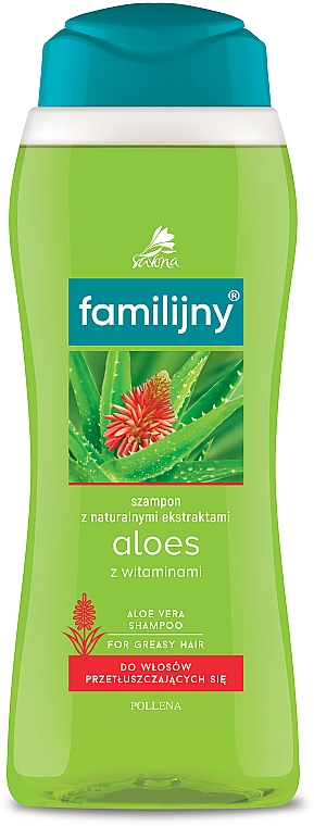 Shampoo für fettiges Haar - Pollena Savona Familijny Aloe & Vitamins Shampoo — Bild N2