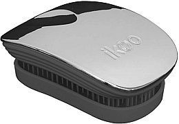 Düfte, Parfümerie und Kosmetik Haarbürste - Ikoo Pocket Oyster Metallic Black