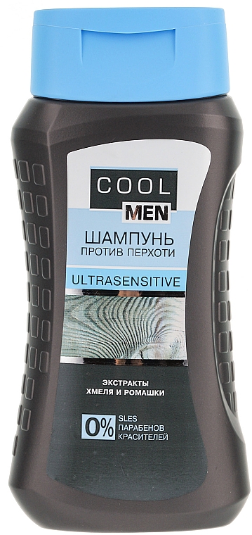 Anti-Schuppen Shampoo für empfindliche Kopfhaut mit Hopfen- und Kamillenextrakt - Cool Men Ultrasensitive