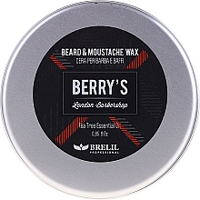Düfte, Parfümerie und Kosmetik Bart- und Schnurrbartwachs - Brelil Berry's Beard and Mustache Wax