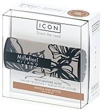 Düfte, Parfümerie und Kosmetik Auto-Lufterfrischer Blumentextilien: Vanille und Holz - Millefiori Milano Icon Car Air Freshener Textile Floral Vanilla & Wood