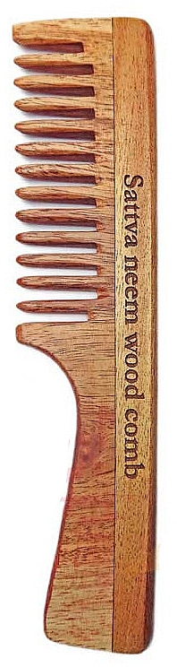 Holziger Haarkamm - Sattva Neem Wood Comb