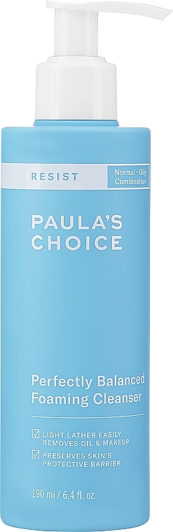 Sanfter Schaum für die tägliche Reinigung des Gesichts  - Paula's Choice Perfectly Balanced Foaming Cleanser  — Bild N1