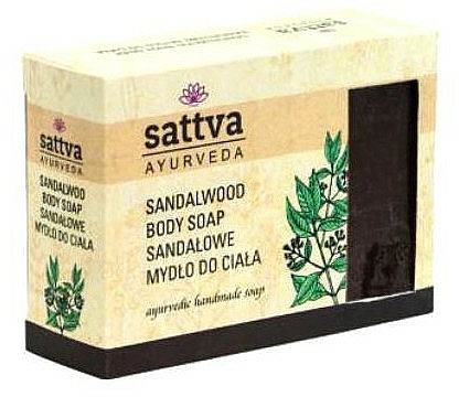 Sanfte Glycerinseife für den Körper Sandalwood - Sattva Hand Made Soap Sandalwood