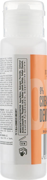 Creme-Oxidationsmittel 9% - Elinor Cream Developer — Bild N2