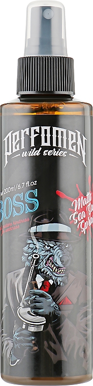 Mattes Salz-Haarspray - Perfomen Wild Series Boss Matte Sea Salt Spray — Bild N1
