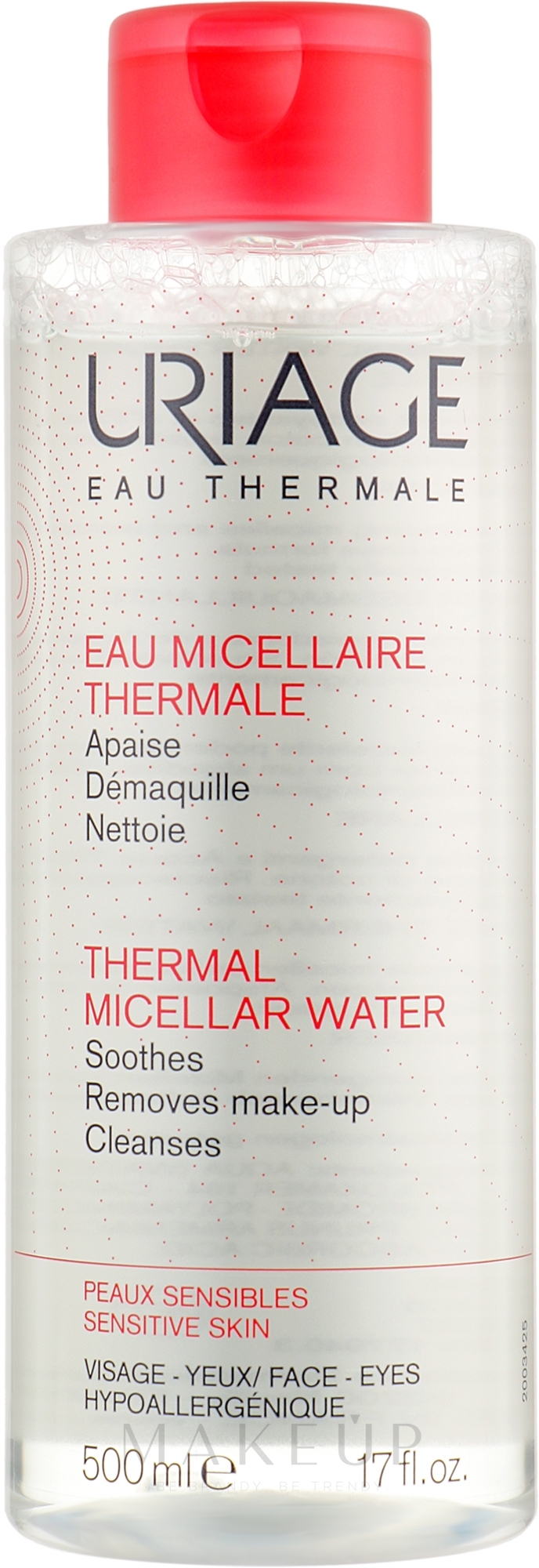 Mizellenwasser für empfindliche Haut - Uriage Thermal Micellar Water Sensitive Skin — Bild 500 ml